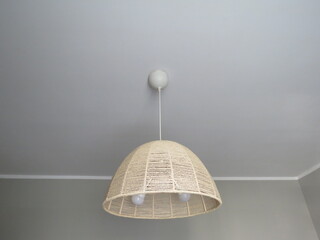 interior of a modern kitchen: lamp