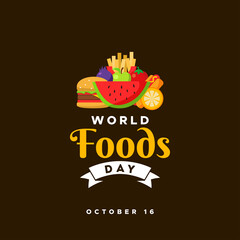 World Food Day Vector Design Illustration For Banner and Background