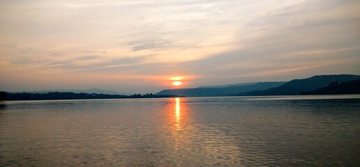Sunset over the backwaters