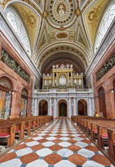Fototapeta na wymiar Interior of the Primatial Basilica of the Blessed Virgin Mary Assumed Into Heaven and St Adalbert in Esztergom, Hungary