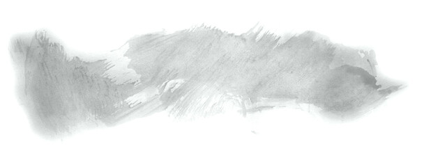 Abstract watercolor background hand-drawn on paper. Volumetric smoke elements. Neutral Gray color. For design, web, card, text, decoration, surfaces.