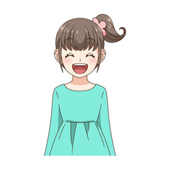 にっこり笑顔の女の子