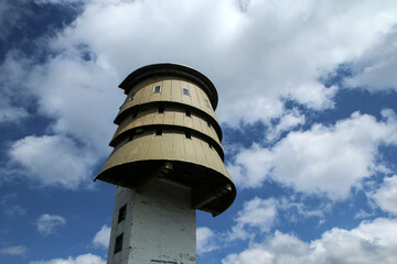 The lookout tower on the top of the hill Poledník in Šumava national park in Czech Republic....