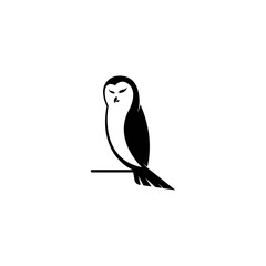 Owl logo template vector