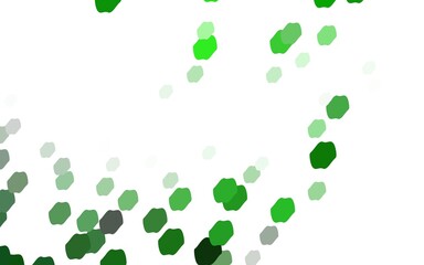 Light Green vector red pattern of geometric circles, shapes. Colorful mosaic banner. Geometric background with colored disks.