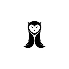 Owl logo template vector