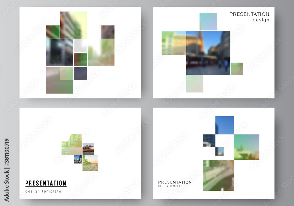 Poster vector layout of the presentation slides design business templates, multipurpose template for presen