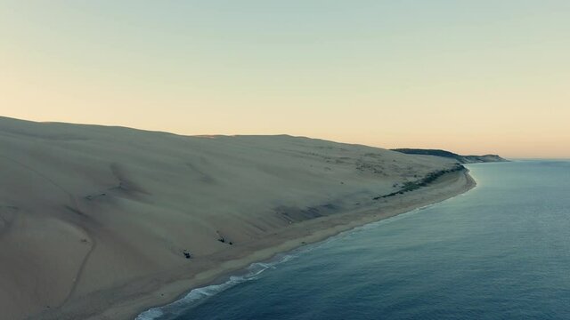 Dune of Pilat Arcachon France. This is the tallest dune in Europe. It attracts more than 1 million tourists a year