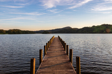 Fototapeta premium pier at sunset