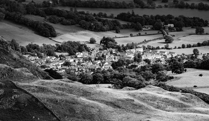 mountain town landscape