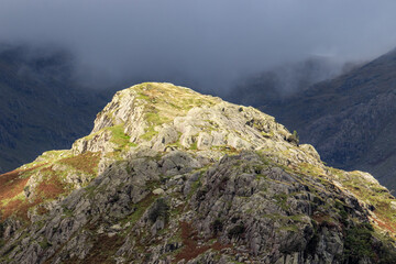mountain landscape with clouds