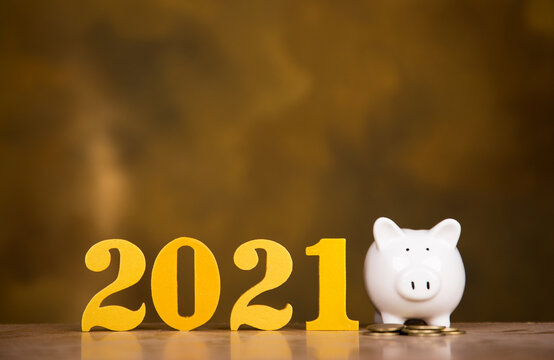 Financial Planing For 2021 New Year Resolution For Saving Money For Future In Business Or Life.