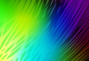 Dark Multicolor vector blurred pattern.