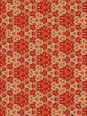 Geometric floral pattern. Background vegetative ornament. Pattern of flowers. 