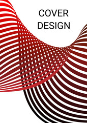 Cover design. Design template. Creative backgrounds with abstract gradient wave lines for creating trendy banner, poster