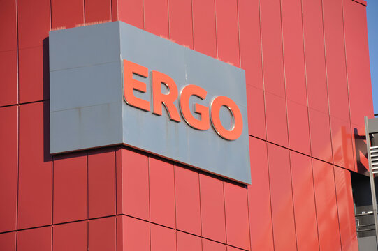 Hamburg / Germany - October 14, 2018: ERGO Group Hamburg, Germany - ERGO is a group of insurance companies owned by Munich Re and one of the largest indurance groups in Europe