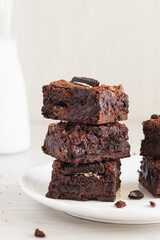 Cookies and Cream Fudge Brownies