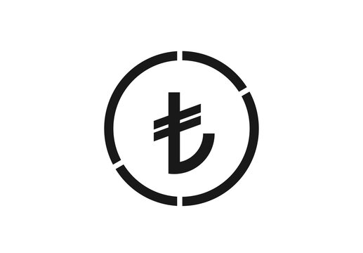 turkish lira icon. vector banking and money symbol