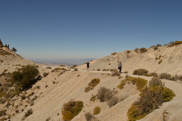 Fototapeta na wymiar Hiking in the beautiful nature of the Sierra Nevada Mountain range in Spain