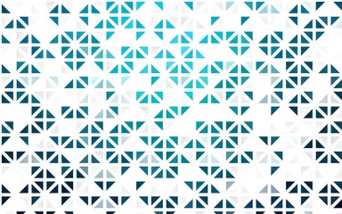 Light BLUE vector seamless background with triangles. Modern abstract illustration with colorful triangles. Pattern for design of fabric, wallpapers.