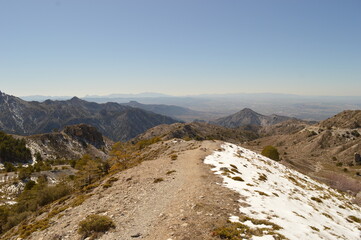 Hiking in the stunning valleys of the Sierra Nevada mountain range in Southern Spain