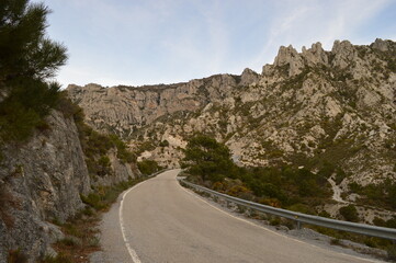 Hiking in the stunning valleys of the Sierra Nevada mountain range in Southern Spain