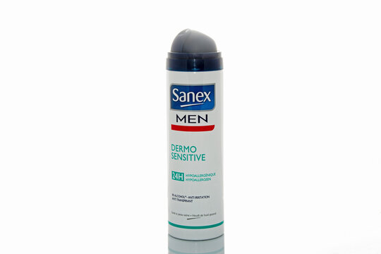 Uitgebreid Dwingend Betrouwbaar Déodorant Sanex Men. Stock Photo | Adobe Stock