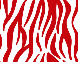 pattern texture tiger zebra white red stripe repeated. vector illustration, zebra stripes pattern
