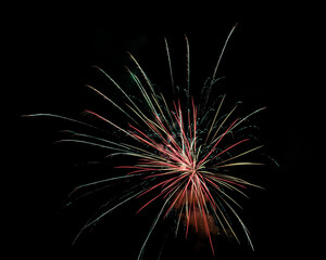 fireworks in the night sky
