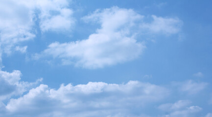 clouds in the blue sky
