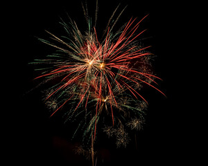fireworks in the night