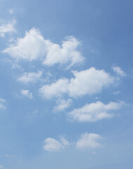 clouds in the blue sky