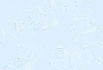 Light Multicolor vector texture with triangular style with circles.