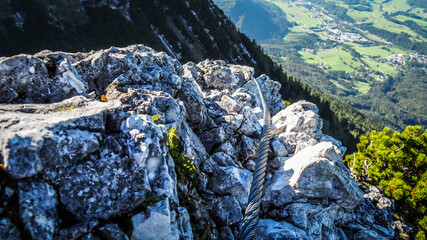 Obraz premium Salzkammergut is an Austrian region of lakes and Alpine ranges near Salzburg.