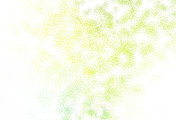 Light Green, Yellow vector abstract design with leaves.