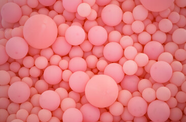 Lots of beautiful colorful balloons