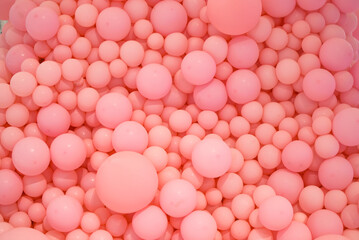 Lots of beautiful colorful balloons