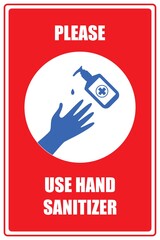 Use hand sanitizer sticker 2