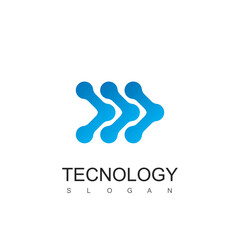 Technology Logo Design Modern Tech