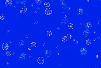 Light Pink, Blue vector pattern with fresh ingredients.