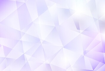 Light Purple vector abstract polygonal template.