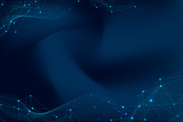 Global network connection concept. Big data visualization. Social network communication in the global computer networks. Internet technology. Business. Science, illustration