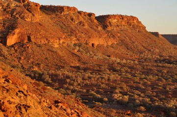 A dramatic landscape of Kennedy Range in Western Australia