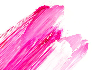 Pink abstract hand painted background, brush texture with copy space