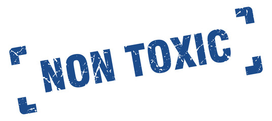 non toxic stamp. square grunge sign isolated on white background