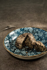 Sesame moon cake with nice cross section