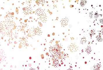 Light Pink, Yellow vector template with chaotic shapes.