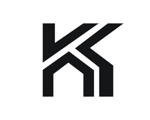 k creative initial logo letters and logo designs