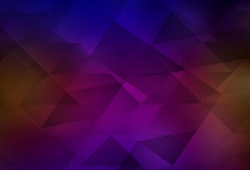 Dark Blue, Red vector polygon abstract backdrop.