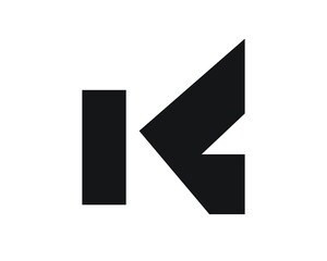 k creative initial logo letters and logo designs